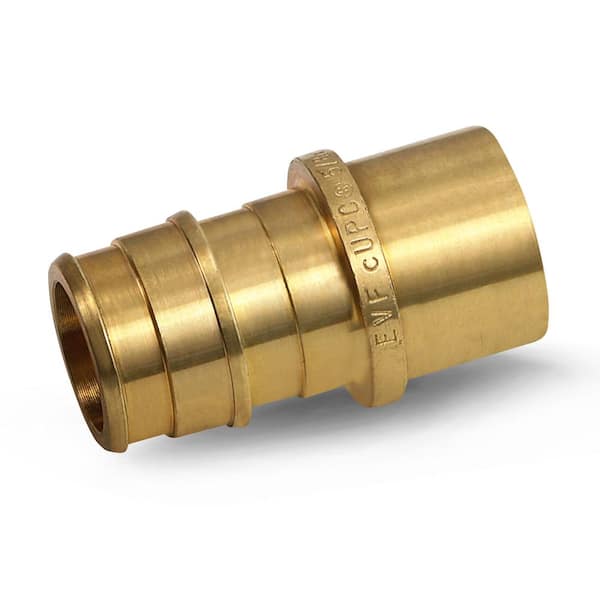 PLUMBFLEX 3/4 in. x 1/2 in. 90° PEX A x Female Sweat Expansion Pex Adapter, Lead Free Brass for Use in Pex A-Tubing