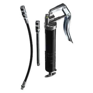 Premium Mini Pistol Grip Grease Gun with 12 in. Hose and Extension Pipe