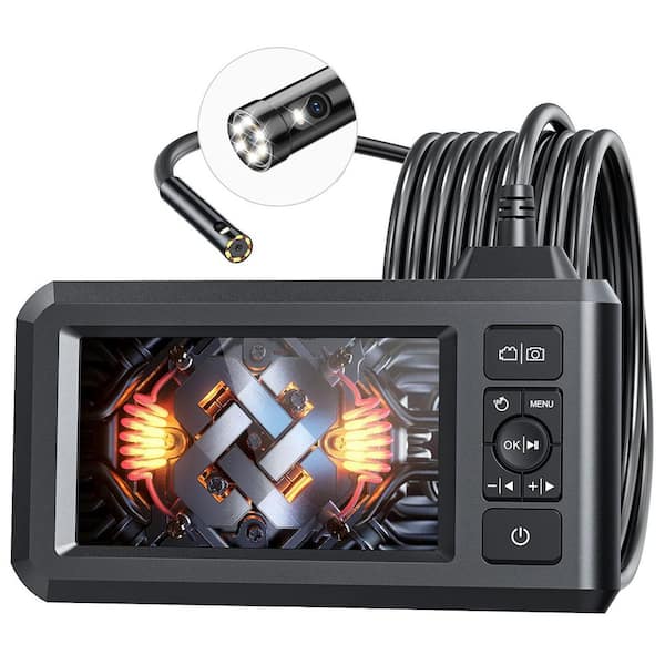 7. 9mm Dual Lens Endoscope, 4.3" LCD, 1080P HD, IP67,16. 5FT Cable (32GB)