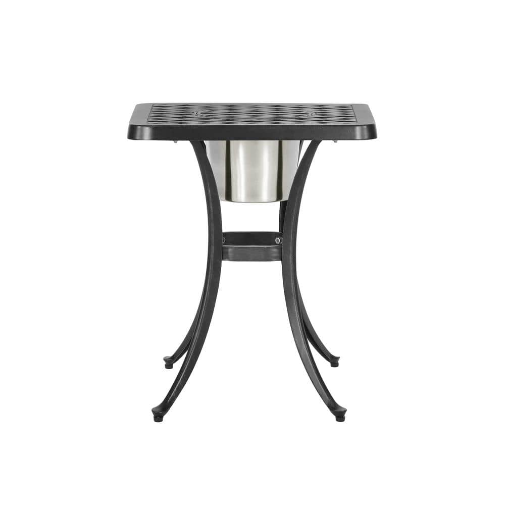 Outdoor Aluminum Square Side Table, Suitable for Many Scenes, Suitable for 