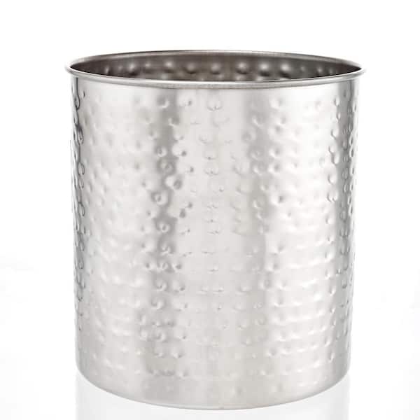 Old Dutch 7 in. Jumbo Hammered Brushed Nickel Utensil Holder