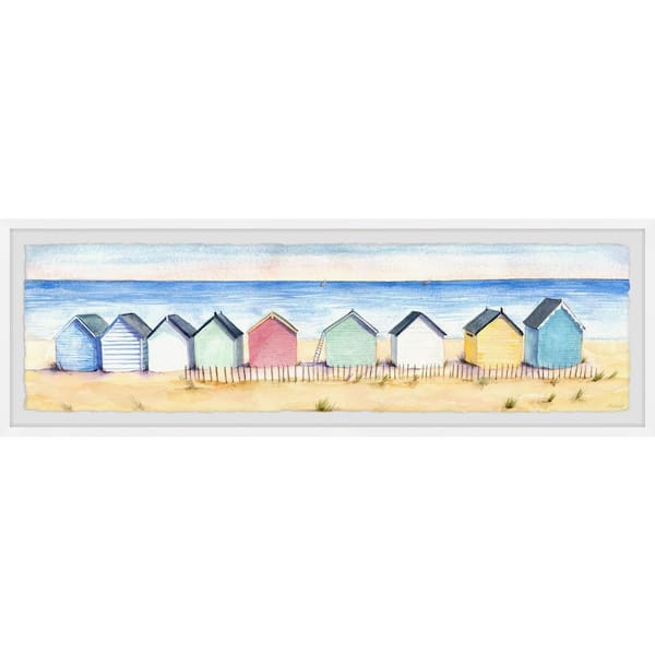Unbranded "Beach Please" by Marmont Hill Framed Nature Art Print 10 in. x 30 in.