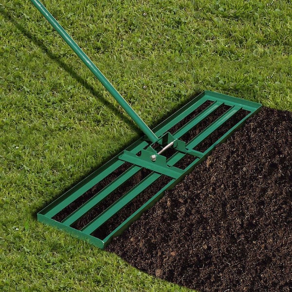 67 in. Lawn Leveling Rake 42 in. x 10 in. Heavy-Duty Level Lawn Tool for Garden Backyard/Lawn