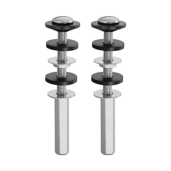 Universal Toilet Seat Bolts Kit,2PCS Metal Heavy Duty Toilet Tank Bolts, Stainless Steel Toilet Seat Screws Replacement