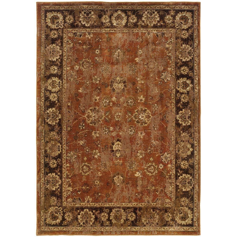 Brown 2'7 x 10 Silk Road Concepts Collection Contemporary Rugs 