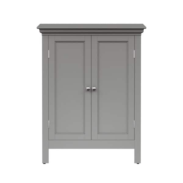 まりそん Teamson Home Madison Freestanding Corner Floor Cabinet with Tempered G