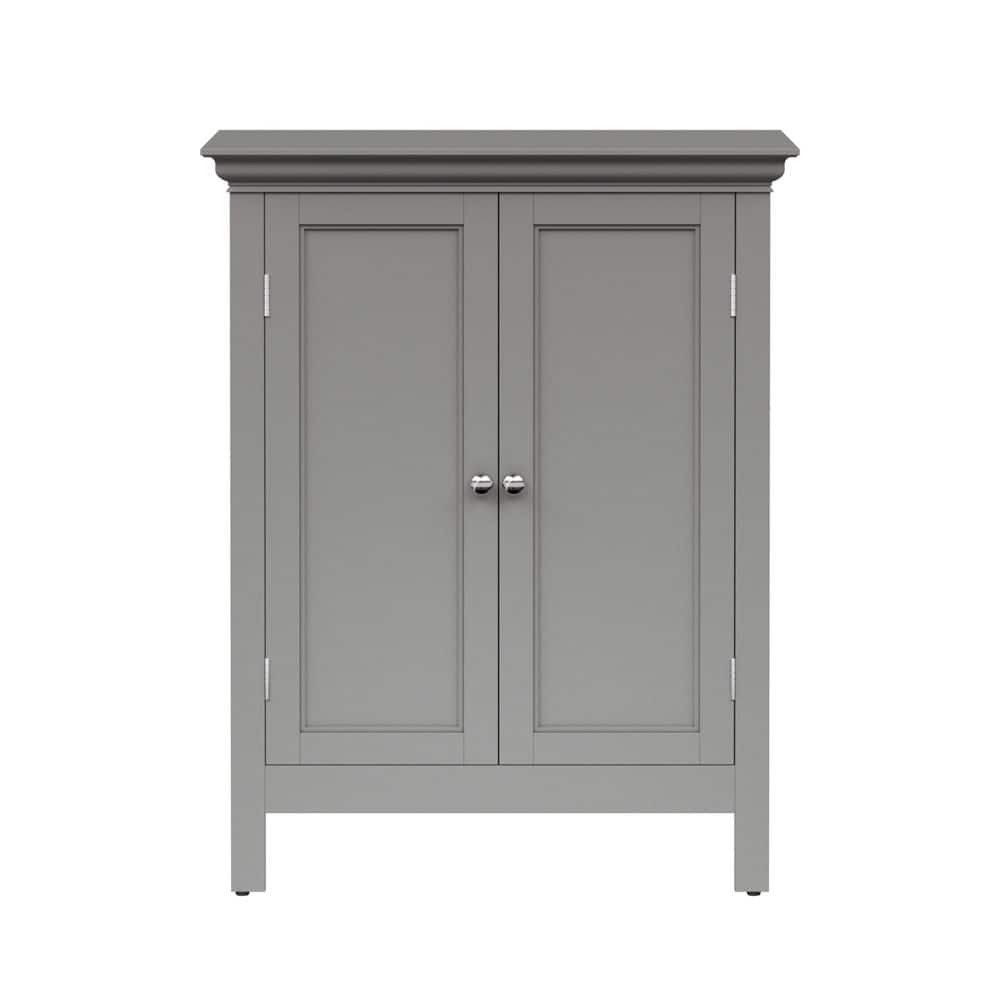 Stratford Sleek Gray Adjustable Shelving Living Room Cabinet