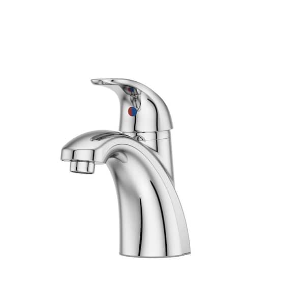 Parisa 4 in. Centerset Single-Handle Bathroom Faucet in Polished Chrome