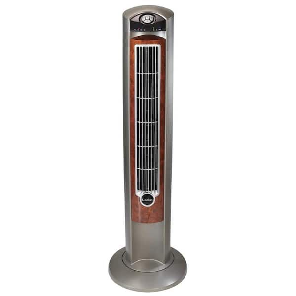 Aoibox 42 in. 3 Speeds Oscillating Tower Fan in Woodgrain with Fresh ...