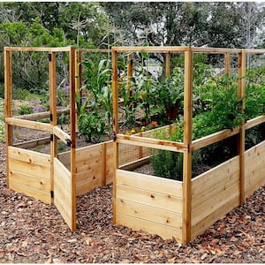 8 ft. x 12 ft. Garden in a Box with Deer Fencing