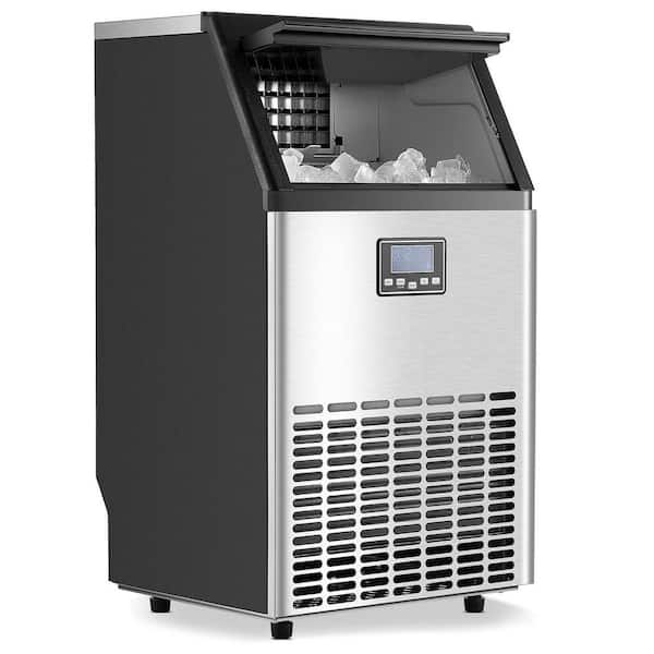 120 lbs. /24 H Commercial Ice Maker, 45 Ice Cubes in 15 Minutes, Freestanding Ice Maker Machine with 33 lbs. Capacity