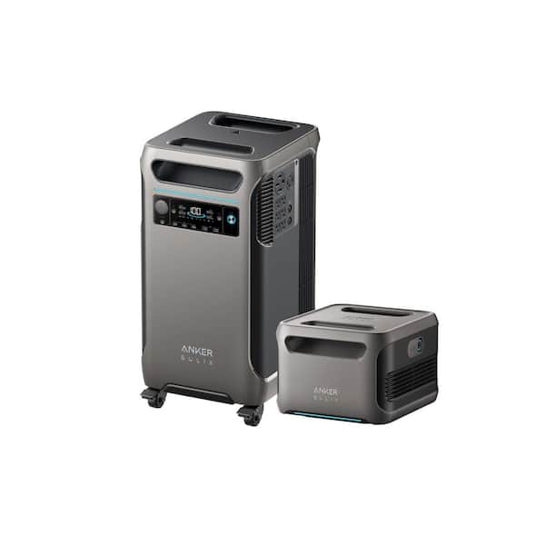 SOLIX F3800 Power Station w/ 1-Expansion Battery, 7680Wh, 6000-Watt, Home Backup/RVs Push Button Start Battery Generator