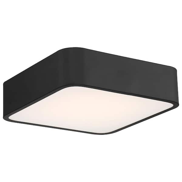 Access Lighting Granada 12 in. 1-Light Black LED Flush Mount