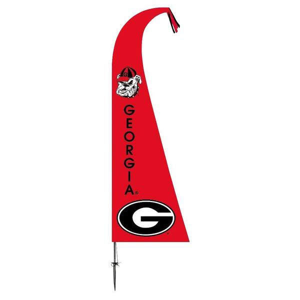 BSI Products NCAA Georgia Bulldogs Feather 1 ft. x 1.5 ft. Flag