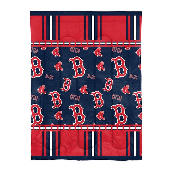 Unbranded Boston Red Sox Rotary 4- Piece Twin Size Multi Colored Bed In a Bag Set