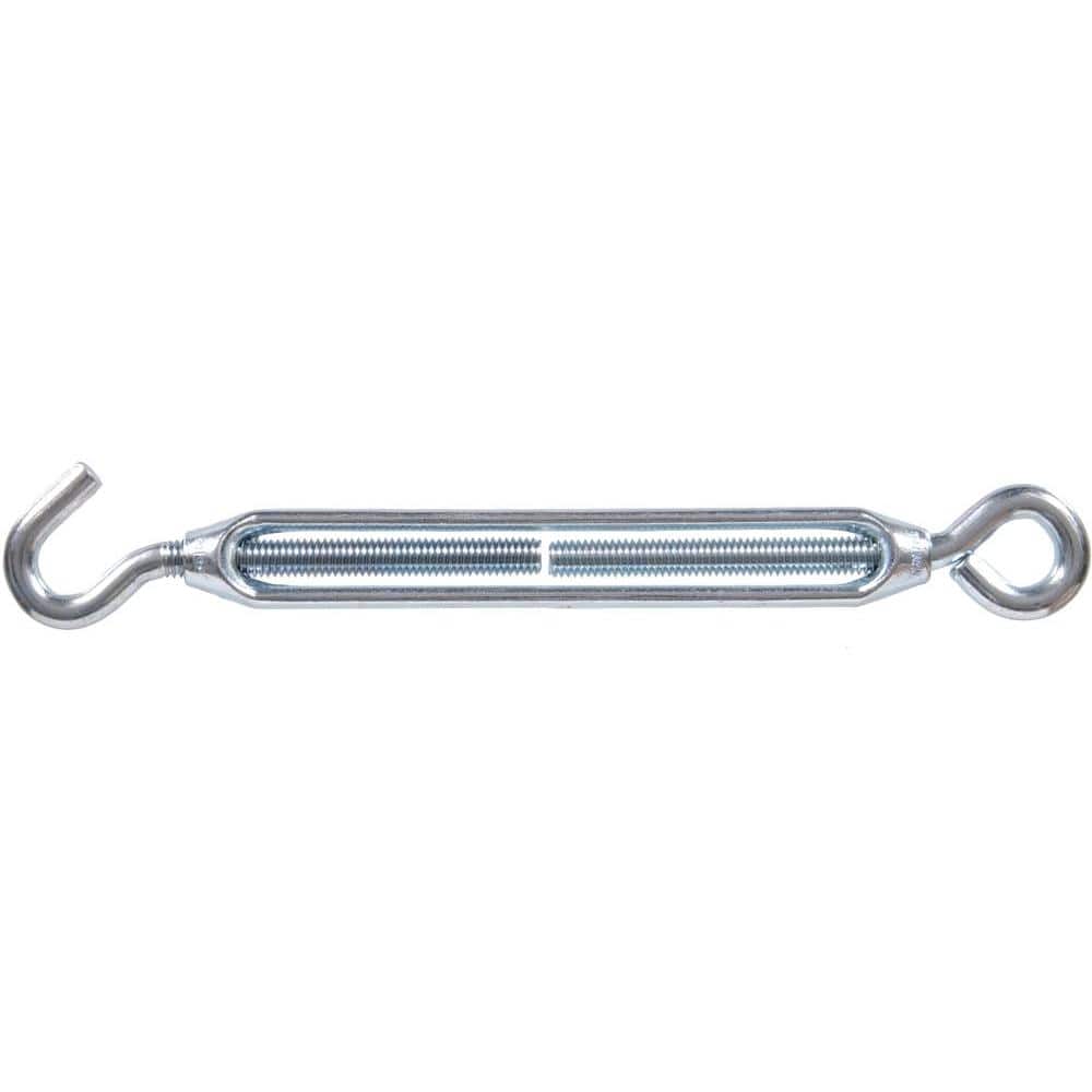Hardware Essentials 1224 x 63/8 in. Hook and Eye Turnbuckle in Zinc