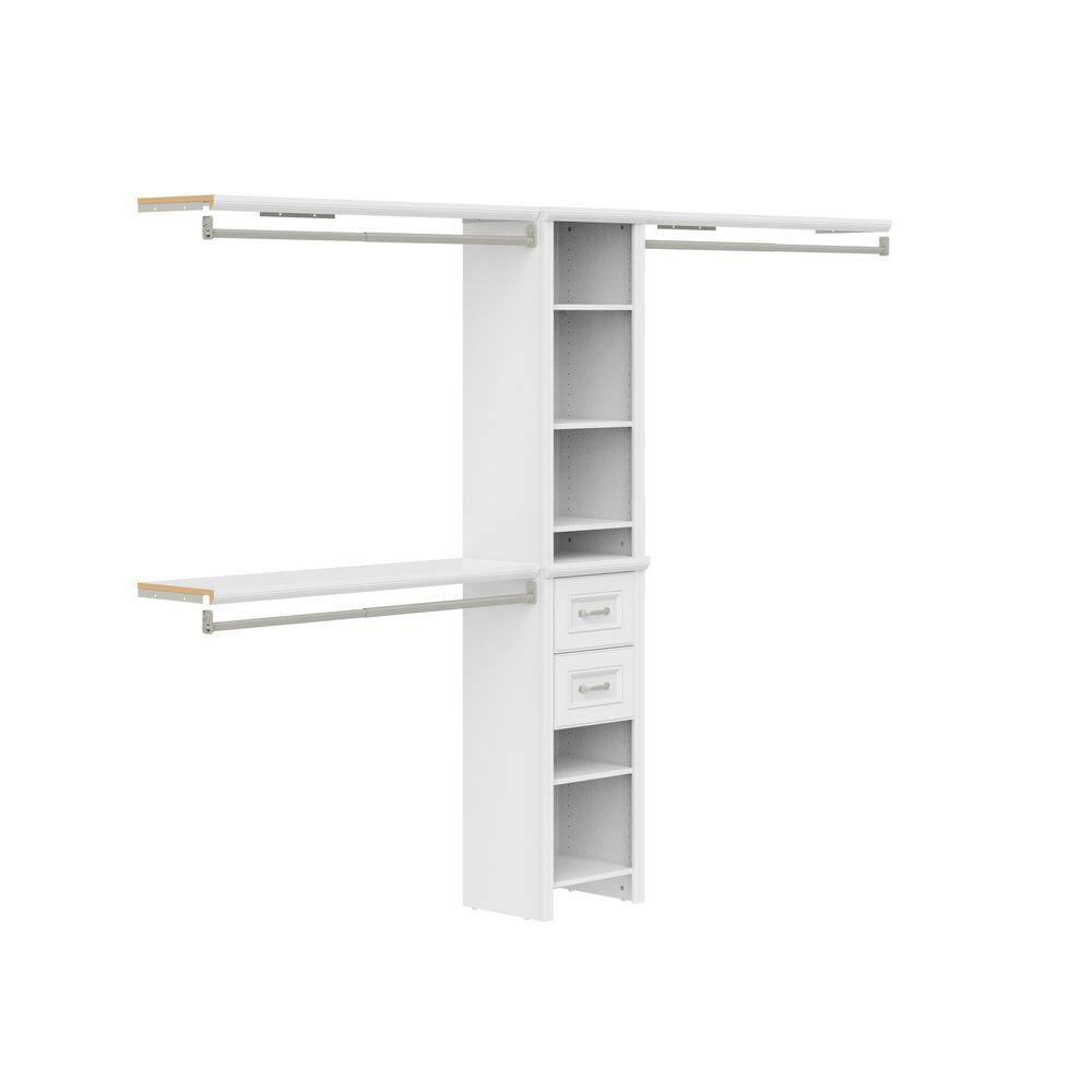 ClosetMaid Impressions 48.97-112.97 in. W White Adjustable 2