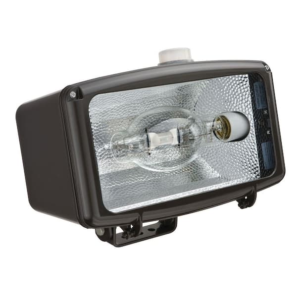Lithonia Lighting 1-Light Horizontal Metal Halide Distribution Pulse Start Ballast Outdoor Dark Bronze Flood Light
