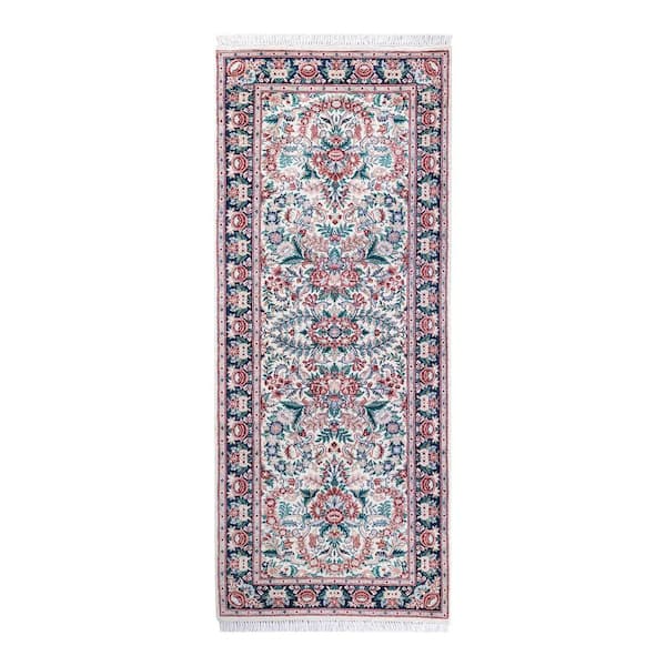 Solo Rugs Mogul One of a Kind Traditional Ivory 2 x 6 Area Rug
