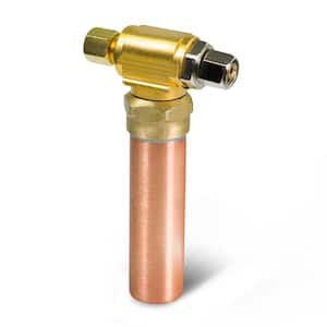 1/4 in. OD x 1/4 in. OD Female Compression Tee Copper Water Hammer Arrestor Type AA