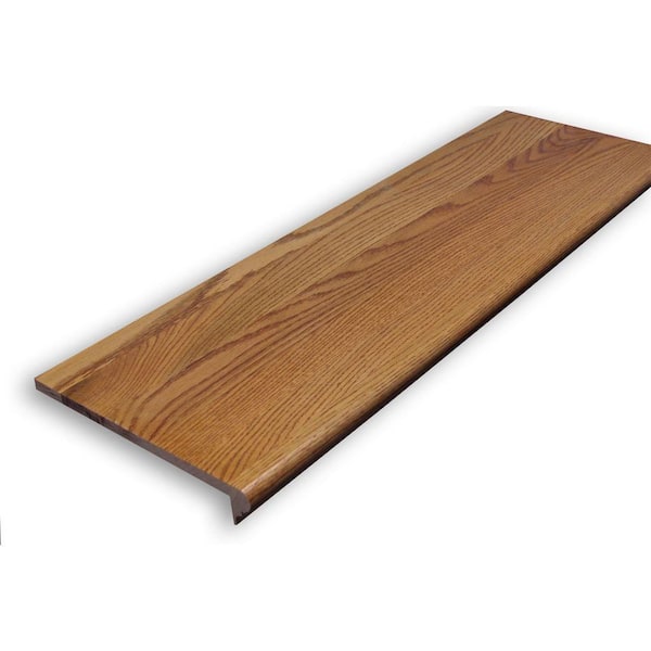 Stairtek 0.625 in. x 11.5 in. x 60 in. Prefinished Gunstock Red Oak Retread