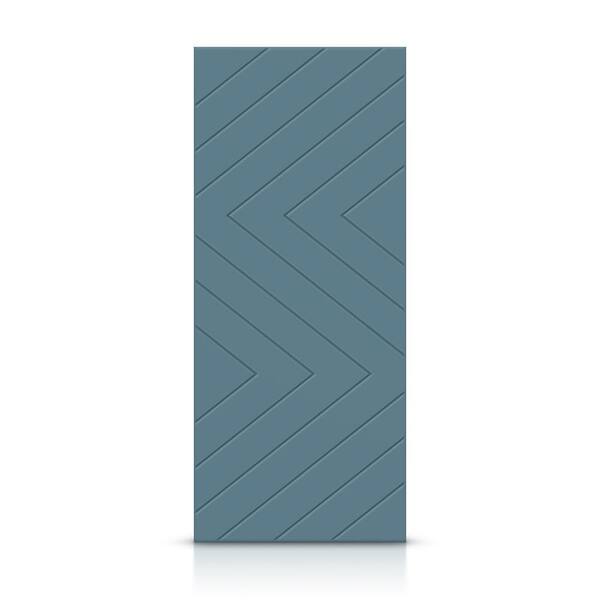 CALHOME 42 in. x 96 in. Hollow Core Dignity Blue Painted Composite MDF Interior Door Slab