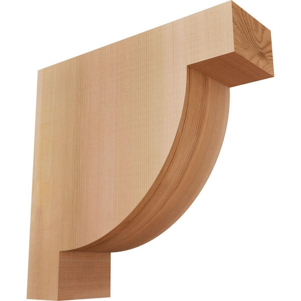 Ekena Millwork 3-1/2 in. x 12 in. x 12 in. Western Red Cedar Alpine Smooth Corbel