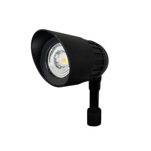 Apex Resin Wall Spike Garden Spotlight GU10 240v IP44 - Black – Lampsy