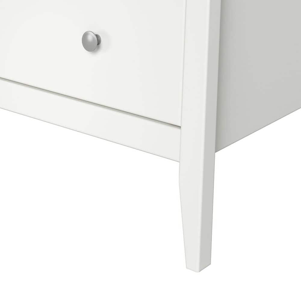 Solid Wood 5-Drawer Dresser 29.92 in. W in White - thumbnail 5