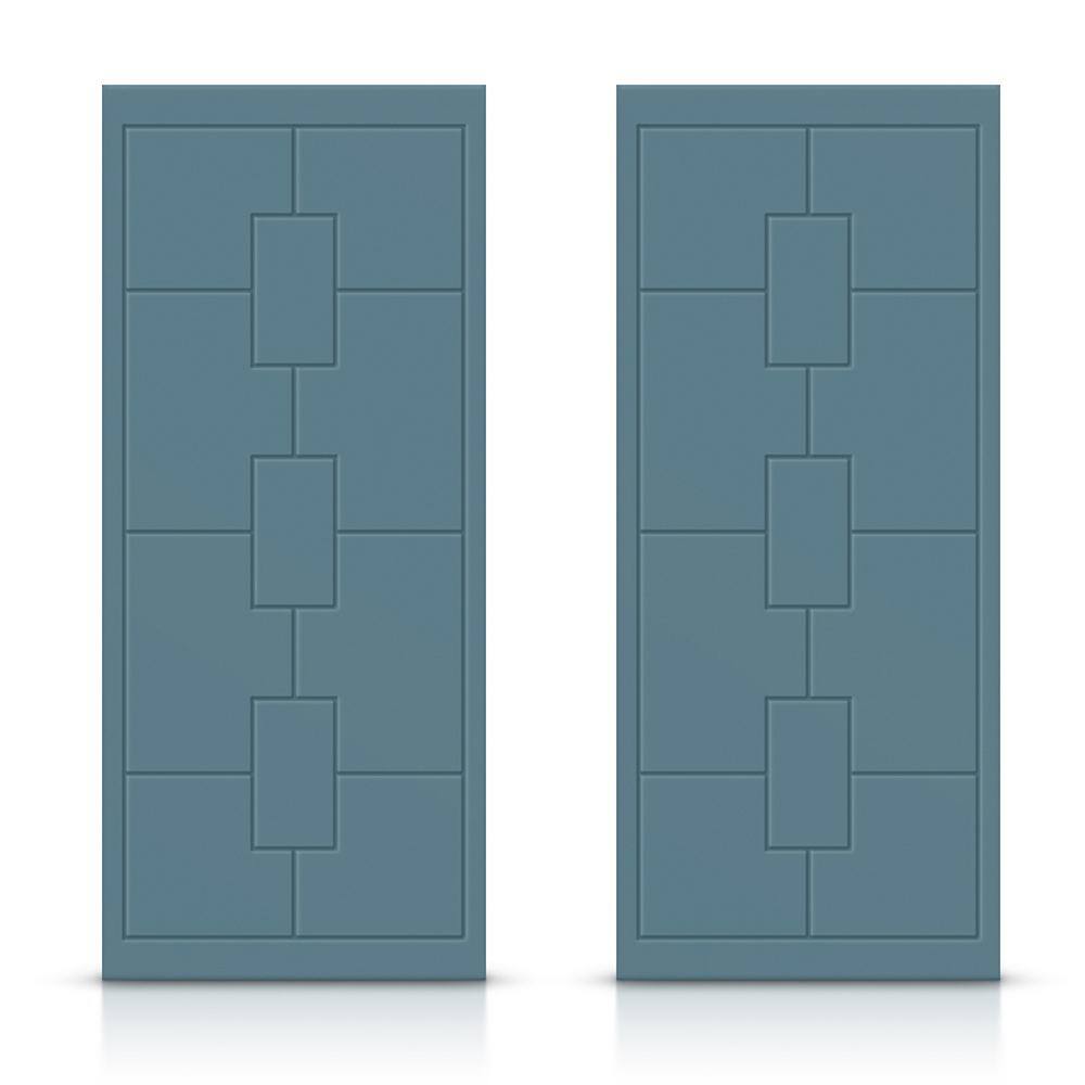 60 in. x 80 in. Hollow Core Dignity Blue Painted Composite MDF Interior Double Closet Sliding Doors price history on PriceWatchPro