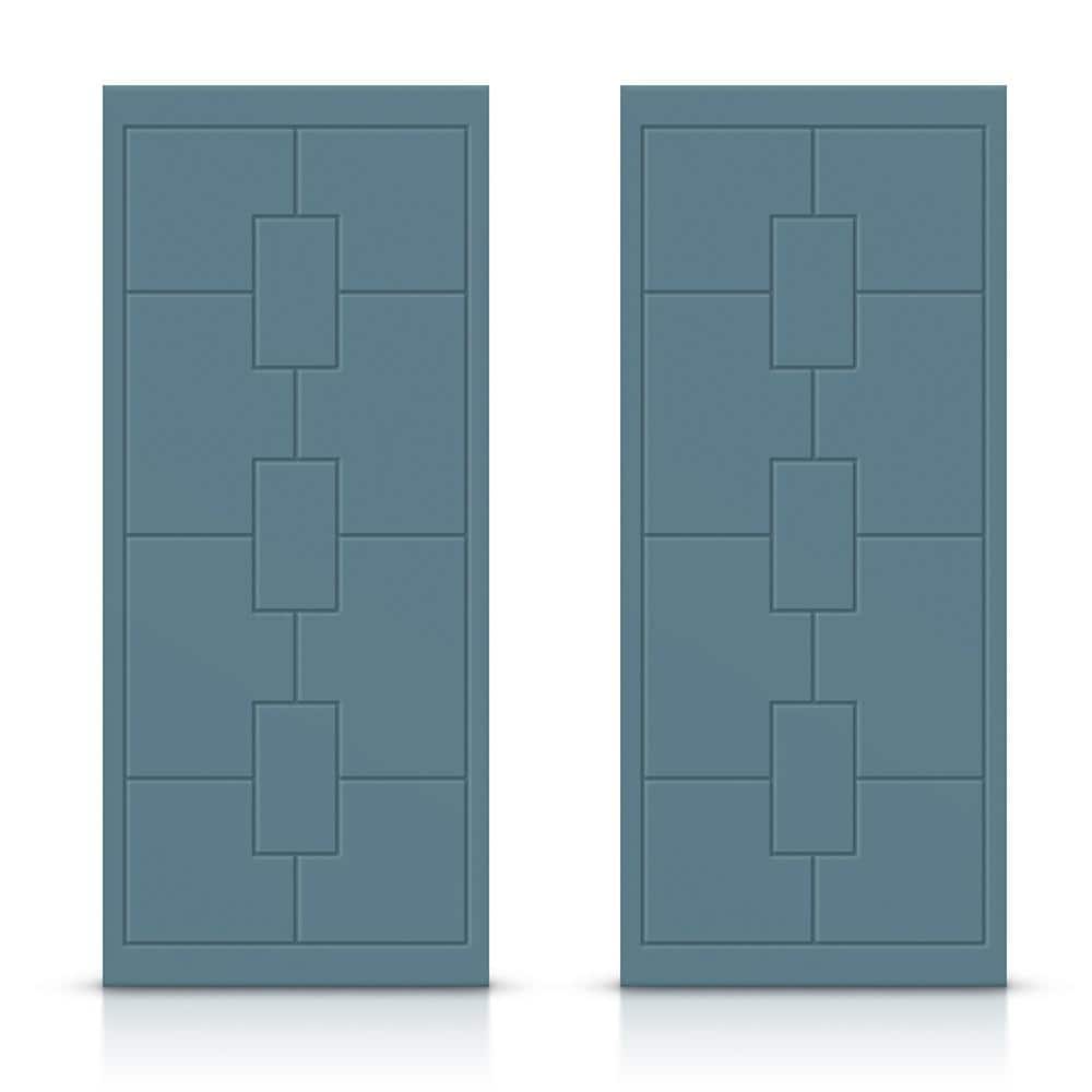 84 in. x 80 in. Hollow Core Dignity Blue Painted Composite MDF Interior Double Closet Sliding Doors price history on PriceWatchPro