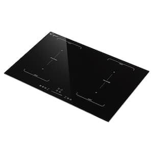 30 in. Smooth Surface Built In Induction Modular Cooktop in Black with 4 Elements including 2x Flex Zone Bridge Elements