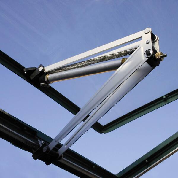 Automatic Hybrid Greenhouse Vent Opener in Silver