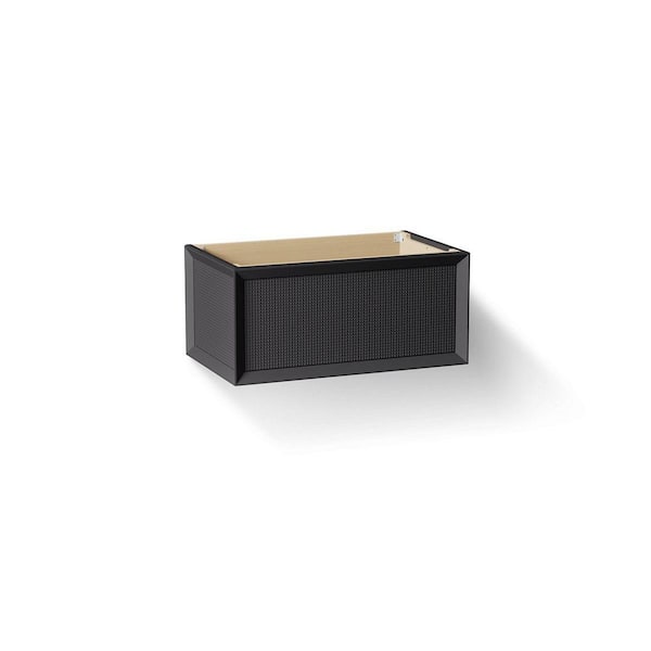 Enivo 37 in. Single Sink Bathroom Vanity Cabinet without Top in Gloss Black