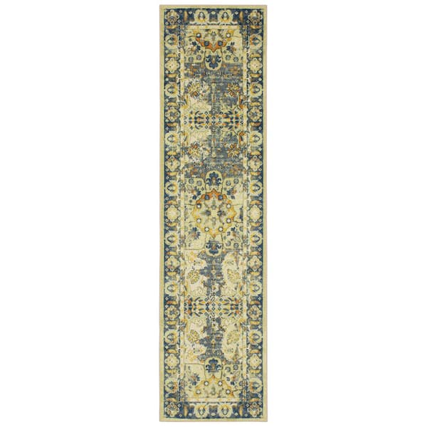 Mohawk Home Sevan Gold 2 ft. 6 in. x 10 ft. Oriental Runner Rug