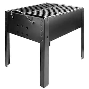 14 in. Mini Portable Charcoal Grill in Black with Air Vent and Handles for Outdoor Camping