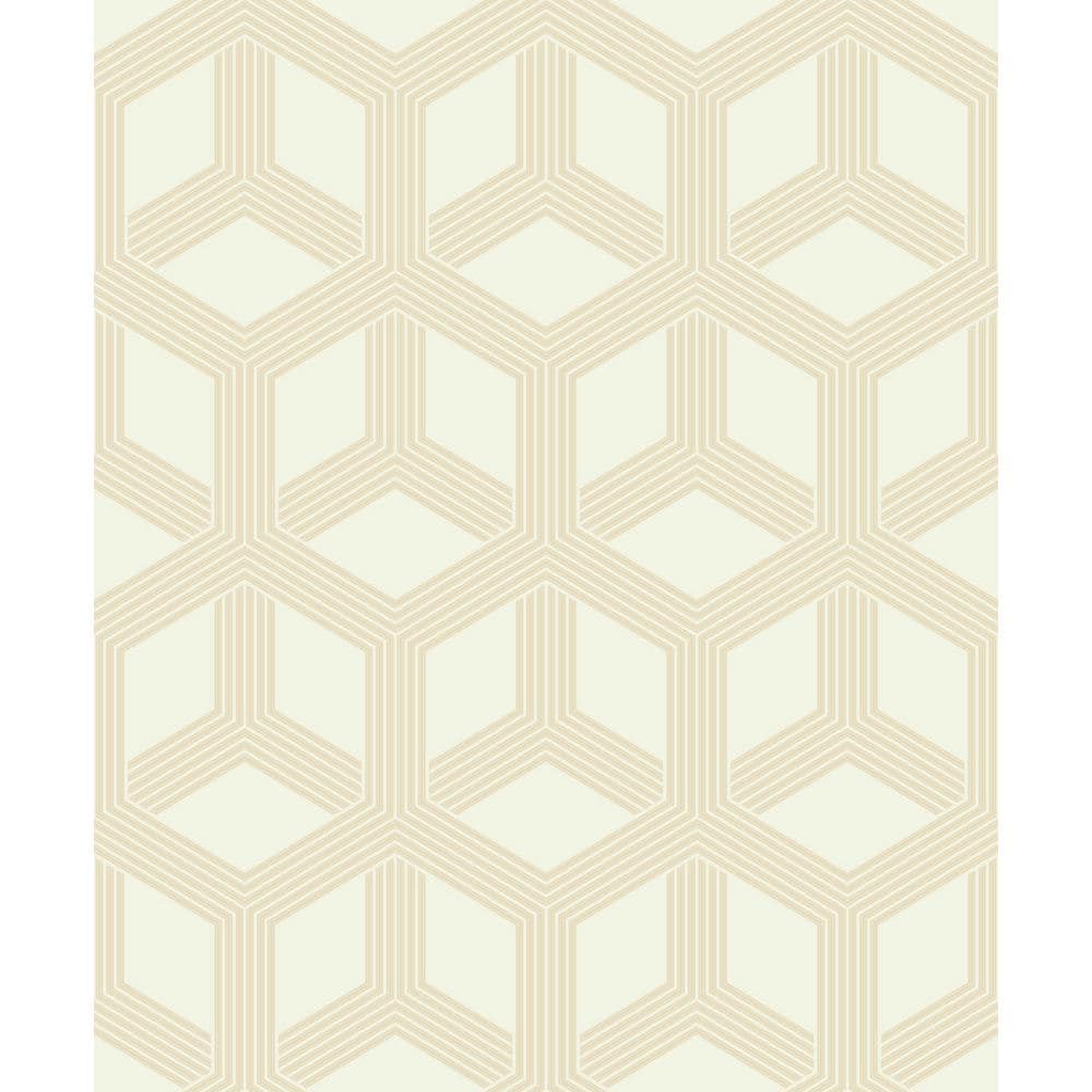 Advantage Adaline Off-White Geometric Wallpaper