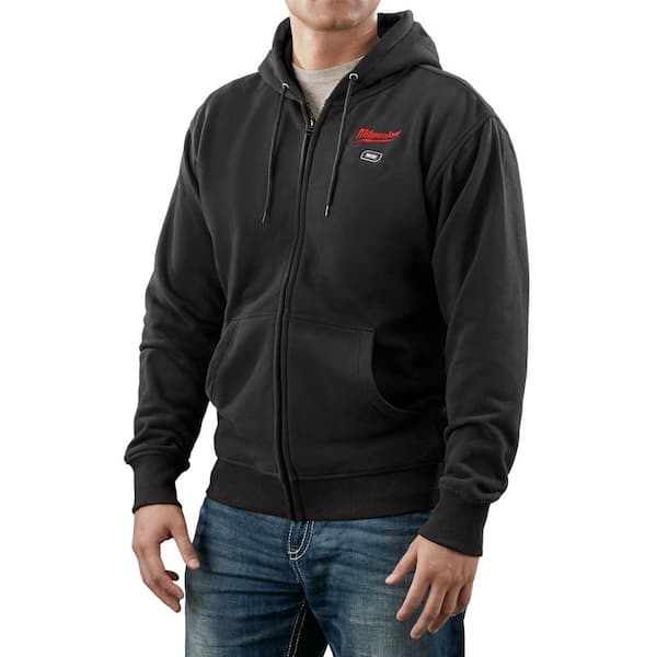 Milwaukee Small M12 12-Volt Lithium-Ion Cordless Black Heated Hoodie (Hoodie Only)