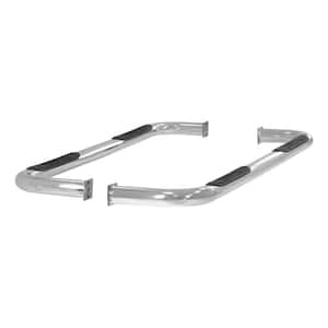 3-Inch Round Polished Stainless Steel Nerf Bars, No-Drill, Select Dodge Ram 1500