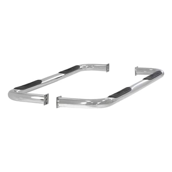 Aries 3-Inch Round Polished Stainless Steel Nerf Bars, No-Drill, Select Dodge Ram 1500