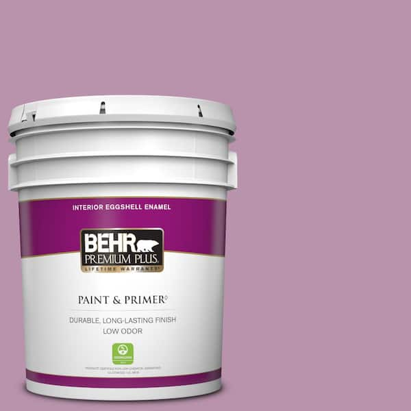 BEHR PREMIUM PLUS 5 gal. #680D-5 Bed of Roses Eggshell Enamel Low Odor Interior Paint & Primer