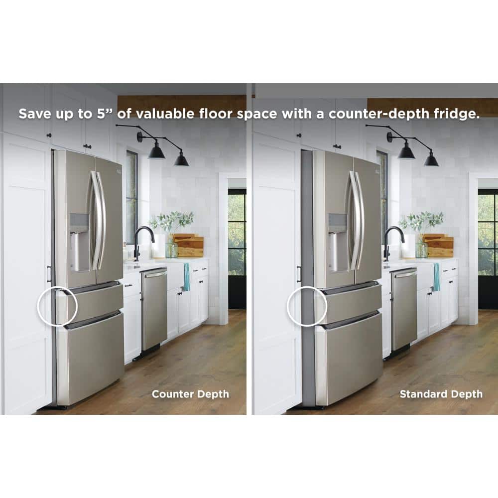 Stainless Steel 36" Smart Energy Star French Door Refrigerator with Ice Maker