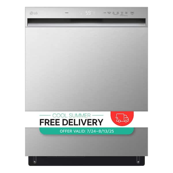 24 in. in Stainless Steel Front Control Dishwasher