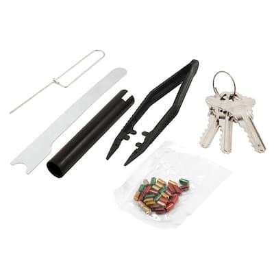 Re-Key A Lock Kit, Schlage Type "C", 5-Pin Tumbler Sets w/Pre-cut Keys
