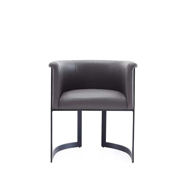 Manhattan Comfort Corso Grey Leatherette Dining Chair