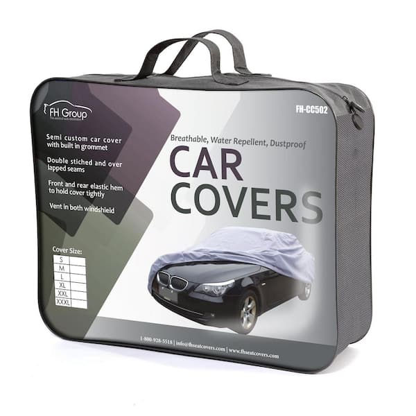 FH Group Supreme Water Resistant 190 in. x 70 in. x 47 in. Large Exterior Sedan Car Cover