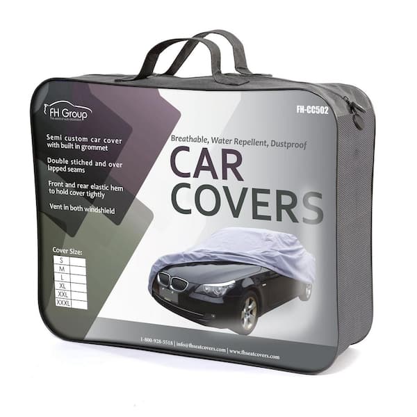 FH Group Supreme Water Resistant 161 in. x 50 in. x 46 in. Small Exterior Sedan Car Cover