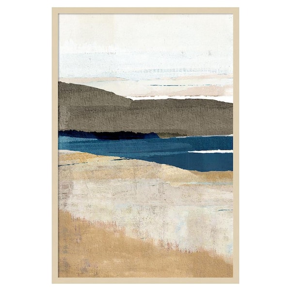 Amanti Art Buttermere I by Flora Kouta 28 in. W x 41 in. H. Wood Framed Wall Art Print Framed in Brown