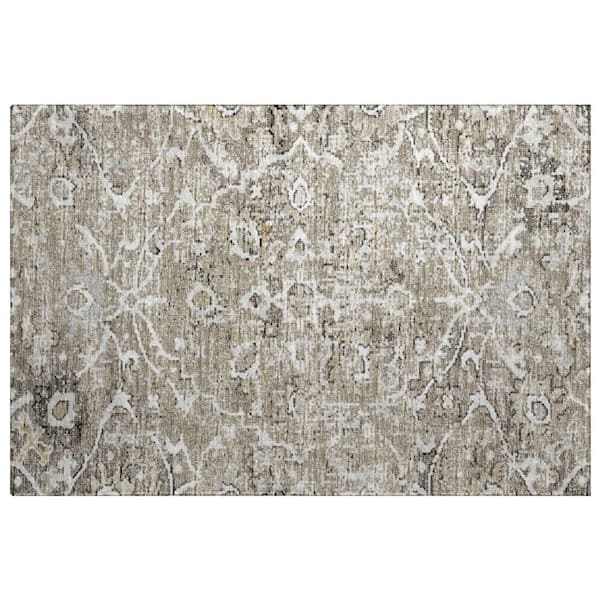 Dream Shag Premium Machine Washable Abstract ADS92 Pebble 2 ft. x 3 ft. Accent Rug