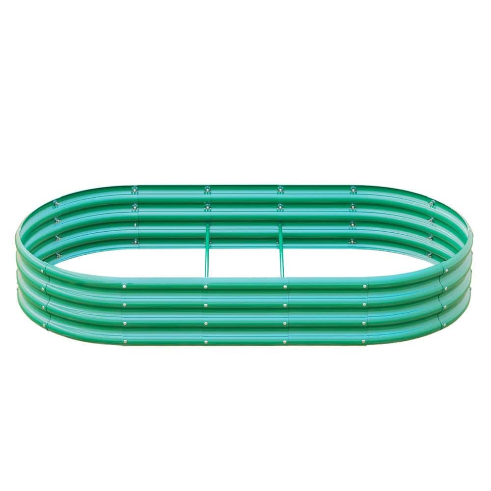 Avex 6x3x1ft Green Metal Oval Raised Garden Bed Galvanized Heavy Duty Planter Box for Outdoor price history on PriceWatchPro